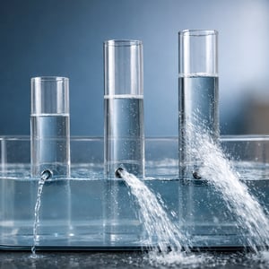 Make a short video about water pressure to run in the background Remove all text